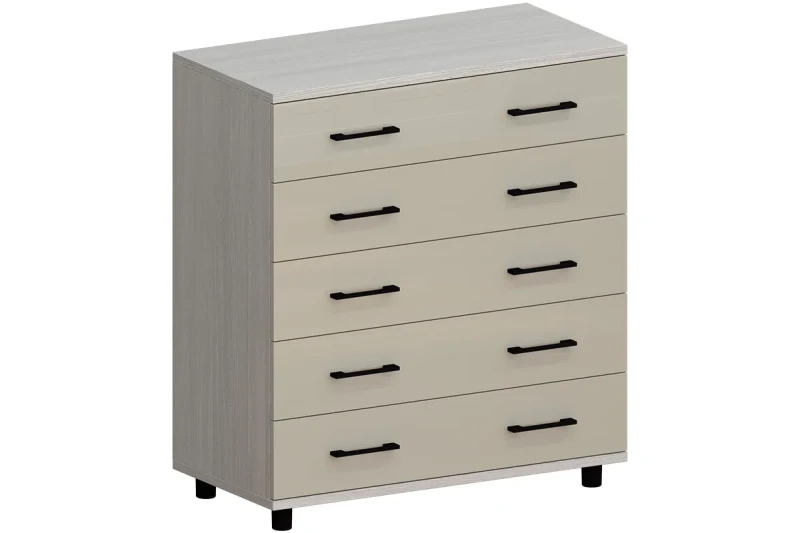 Комод КМ-5021-СЯ-КГ (Снежный Ясень / Кашемир Глянцевый) — Мебель-центр Озерцо