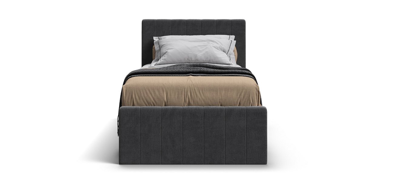 Кровать ЛОФТ Мини Орех Селект, MONOLIT Серый - купить в Озерце