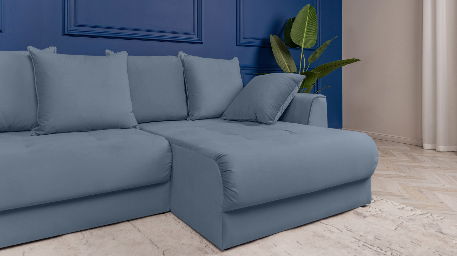 Диван угловой Monako New, Тк. Casanova Ice 156x356 — купить в Озерце