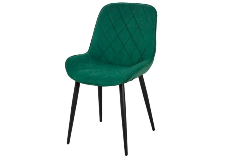 Стул Аура (Муар черный/Велюр Dream Forest/Зелёный) СРП-032 - купить в Озерце