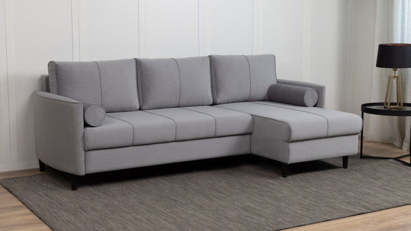 Диван Kvina New угловой, Тк. Sky Velvet 08 142x228 — купить в Озерце