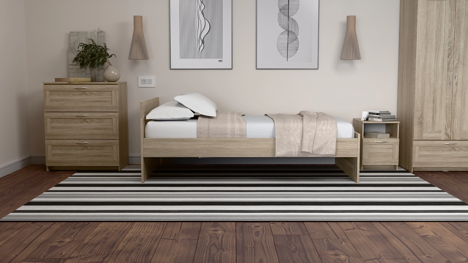 Кровать Istra Pro Сонома 90x200 - купить в Озерце