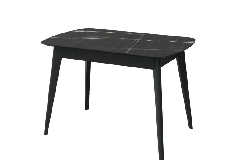 Стол Прайм 1100 (Черный Тунис/ПУ черный) - купить в Озерце