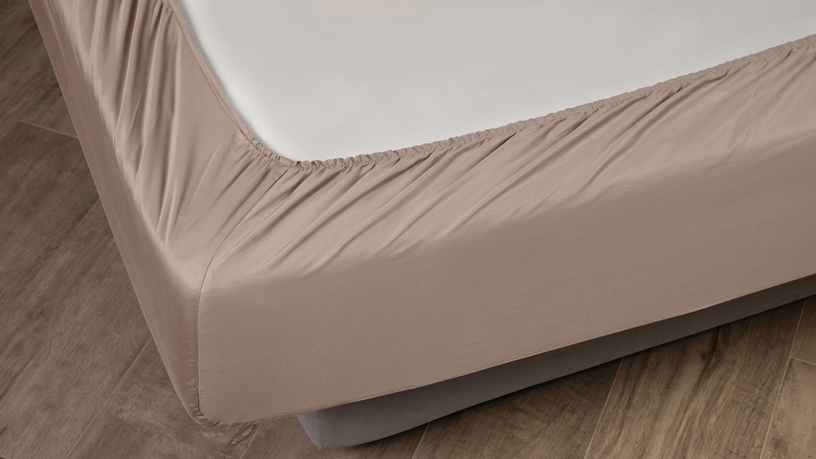 Простынь на резинке Askona Comfort Maco Sateen 2.0, цвет Кремовый 140x200 в мебель-центре Озерцо