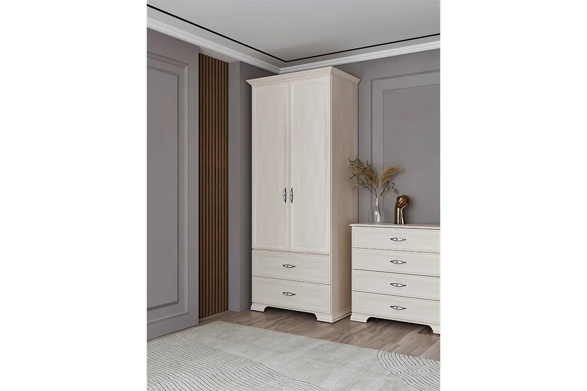 Венеция 17 Шкаф для одежды 2-х дв. с ящиком в мебель-центре Озерцо