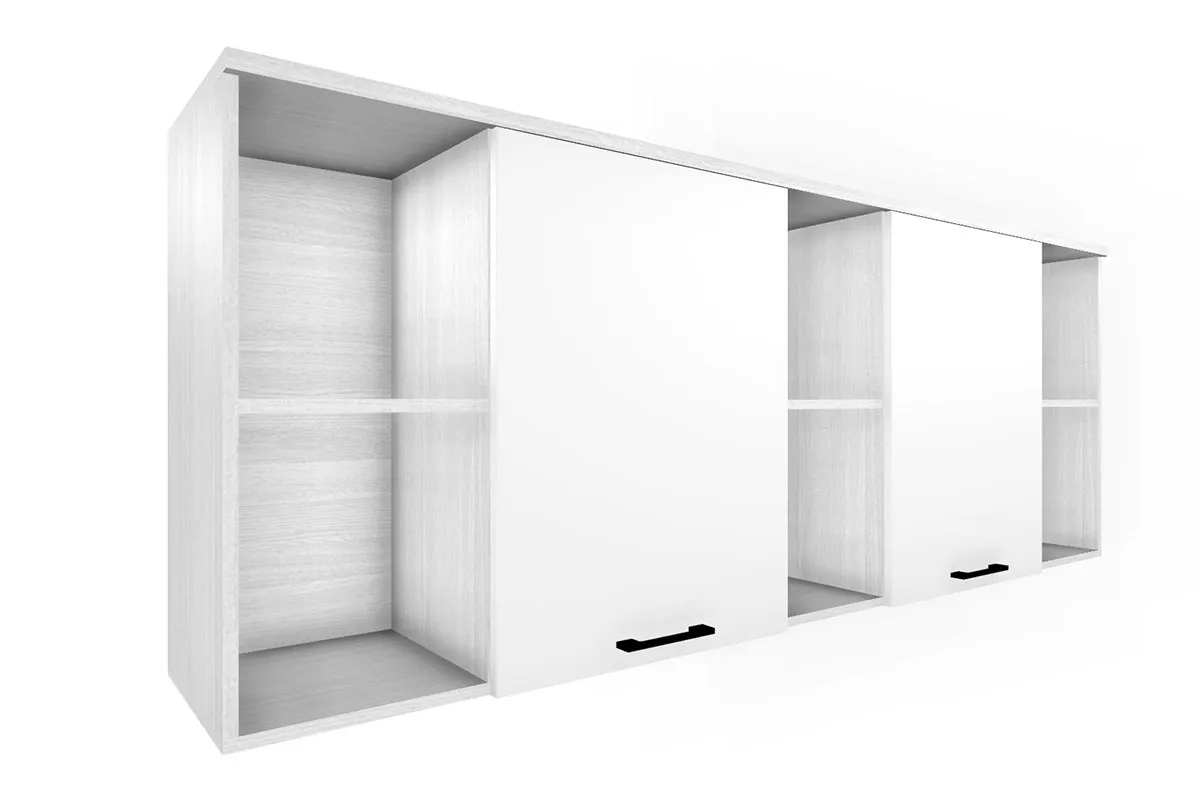 Детская Грейс композиция 1 (Снежный Ясень/Белый Бриллиант Глянцевый) — Мебель-центр Озерцо