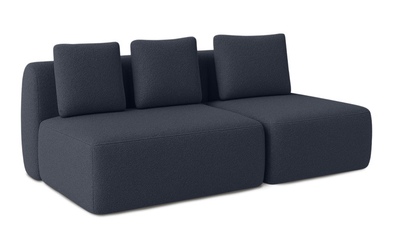 Диван модульный Мольто-2 секц-пуф 125+85-спинка 125+85-Тк. Alaska 22 107x214 — купить в Озерце