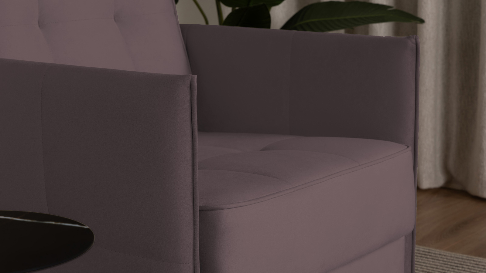 Кресло Amani Pro, Тк. Casanova Lilac (подлокотник: 5 см) 73.5x89 — купить в Озерце