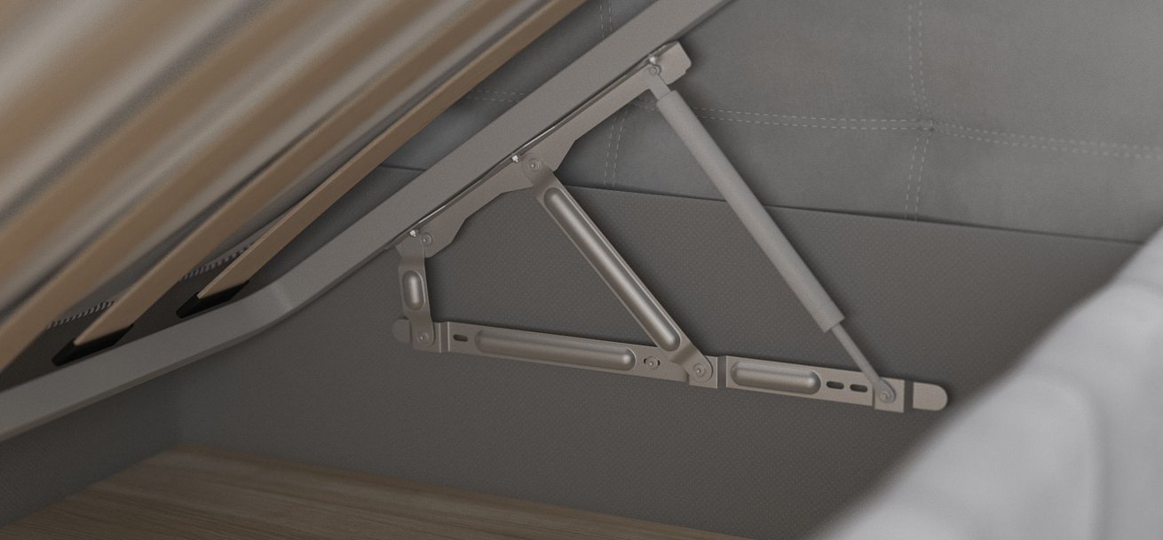 Кровать BOSS mini NEW велюр Monolit сталь - купить в Озерце