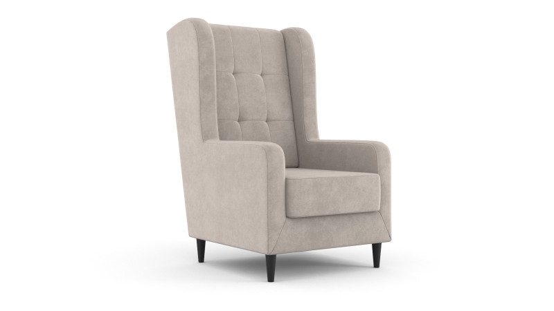 Кресло Beyker Sky velvet 03, черные ножки 75x86 — купить в Озерце