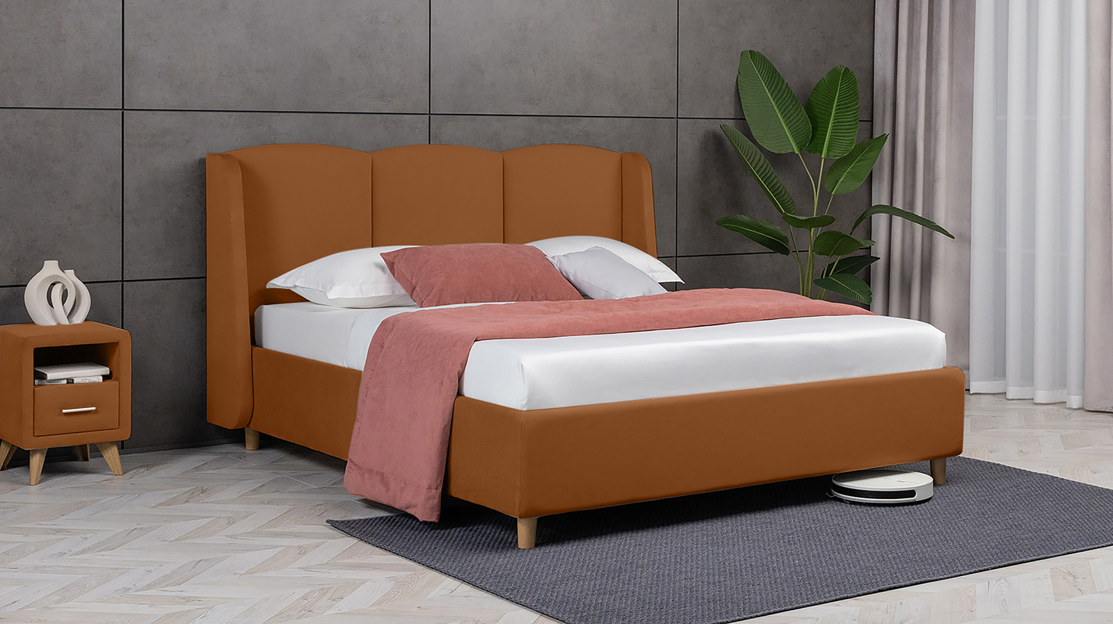 Кровать Milora Nova, Тк. Casanova Desert 160x200 - купить в Озерце