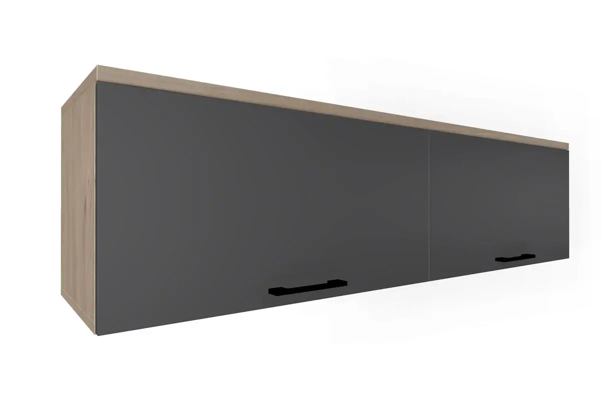 Детская Грейс композиция 2 (Гикори Джексон Светлый/Антрацит Матовый) — Мебель-центр Озерцо