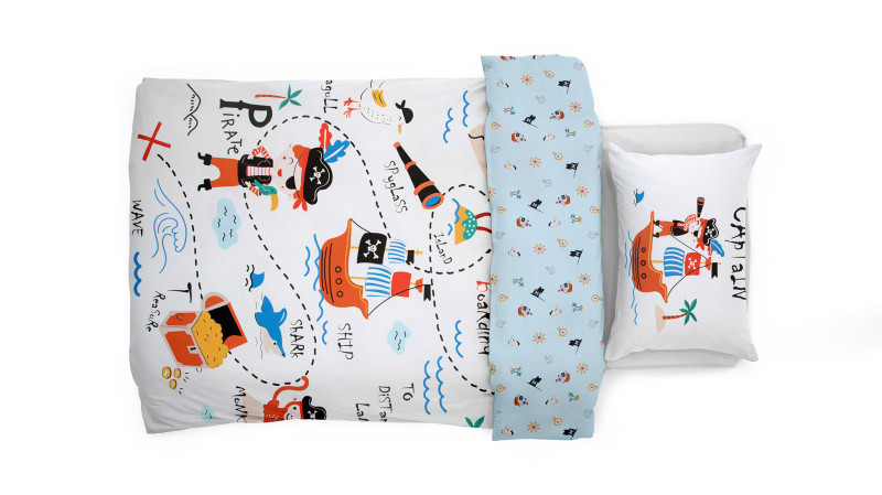 Постельное белье Askona kids Маленький капитан 110x140 (детский), без простыни в мебель-центре Озерцо