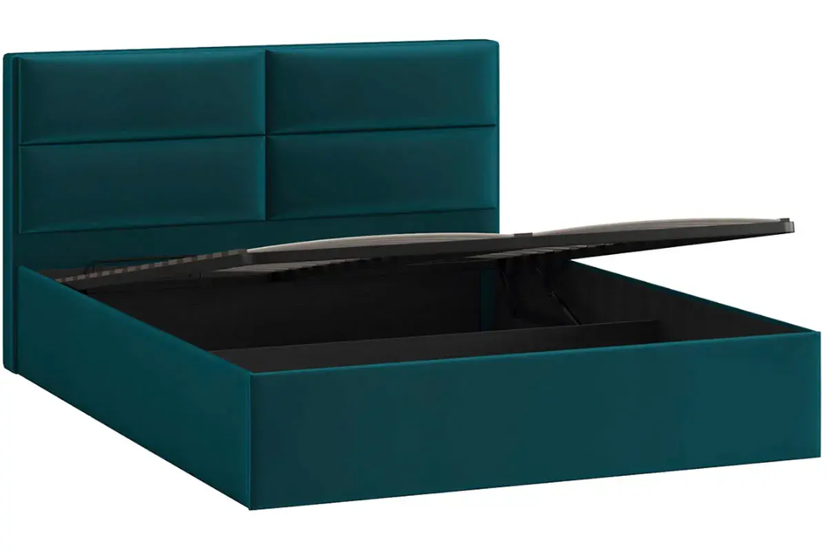 Кровать универсальная Глосс Тип 1 160х200 с ПМ и заглушиной (Велюр/Confetti Izumrud) - купить в Озерце