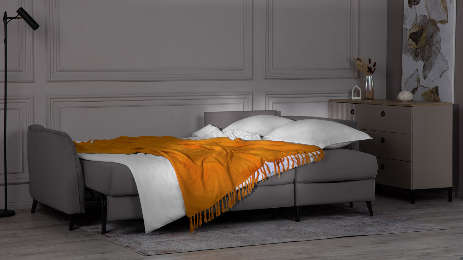 Диван -кровать угловой Laguna, Тк. Dumont 24 159x245 — купить в Озерце