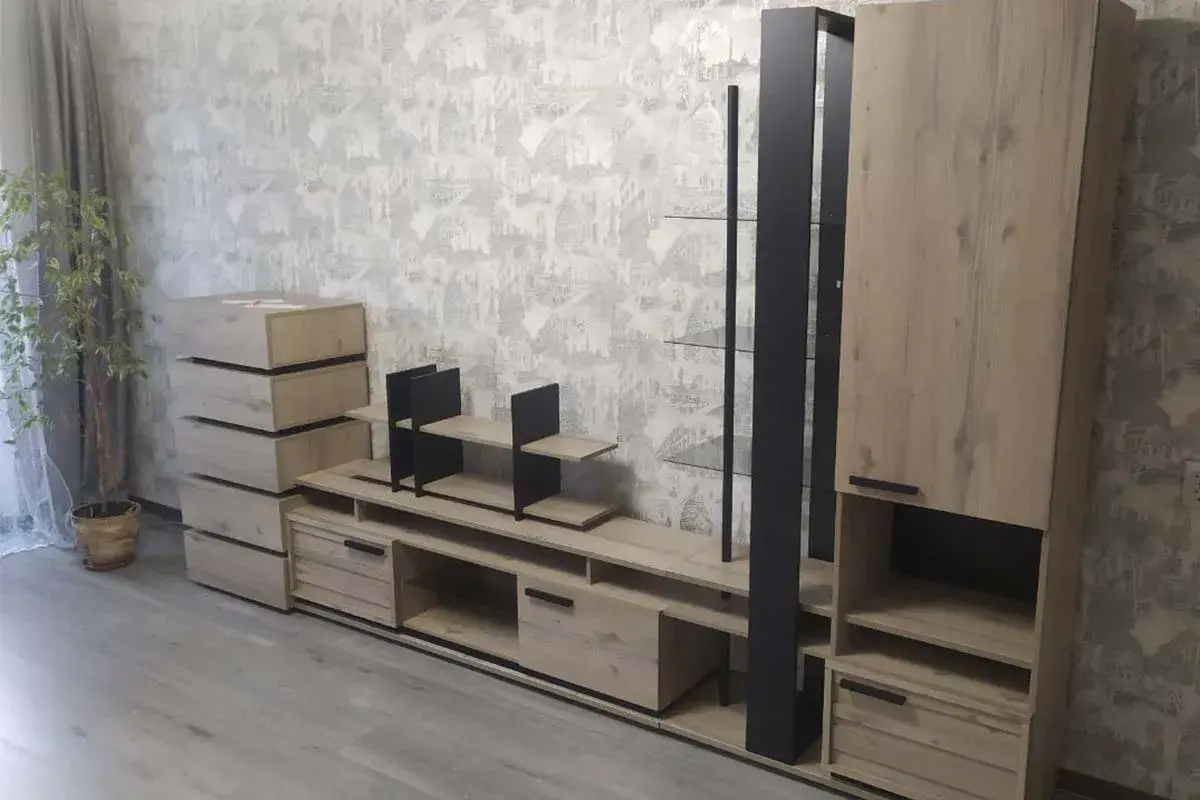 Nature 1 Шкаф МЦН (Гаскон пайн/Черный) в мебель-центре Озерцо