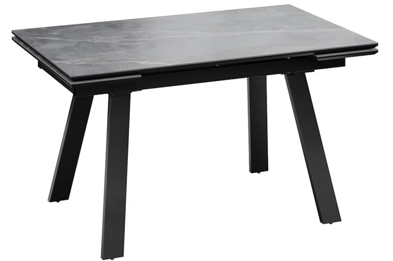 Стол обеденный Дэкстон Тип 1 (Черный муар/Керамика матовая/Серый мрамор) - купить в Озерце