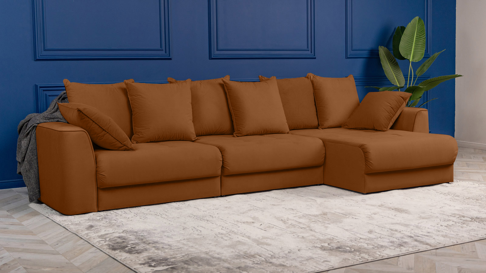 Диван угловой Monako New, Тк. Casanova Desert 156x356 — купить в Озерце