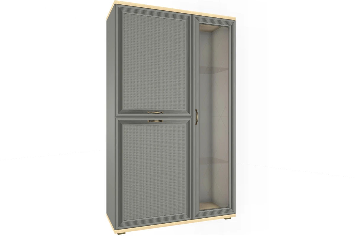 Готовый комплект для гостиной Карина ГК-1001-АС-СО (Ясень Асахи/Серый Оникс) — Мебель-центр Озерцо