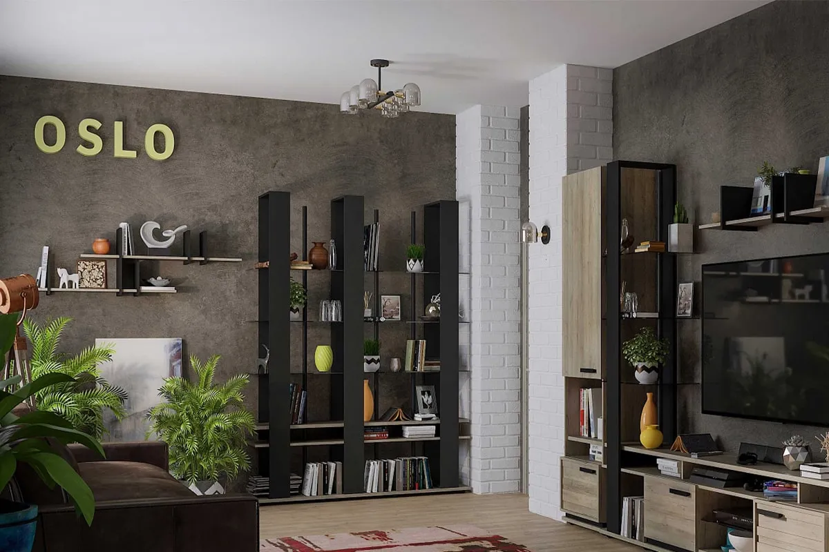Гостиная Oslo (Комплект 2) — Мебель-центр Озерцо