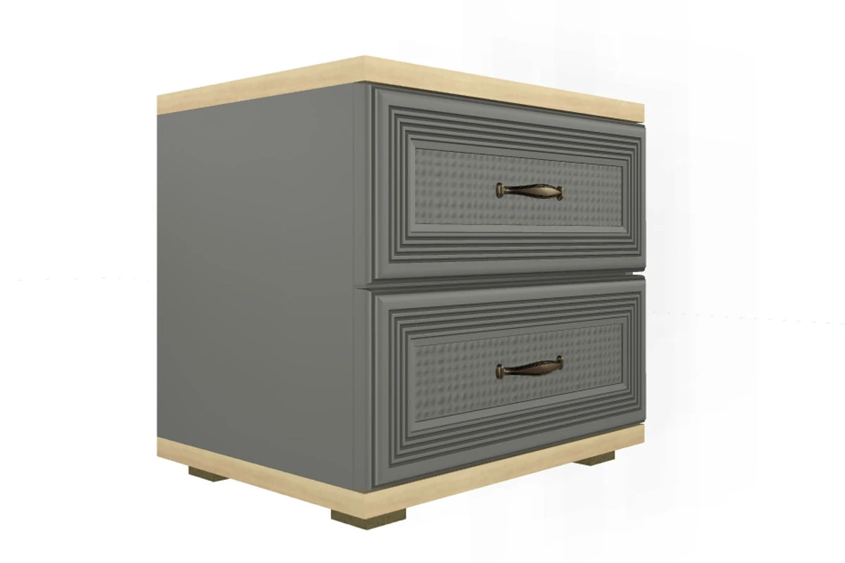 Готовый комплект для спальни СК-1004-АС-СО-В (Ясень Асахи/Серый Оникс/Велюр) - купить в Озерце