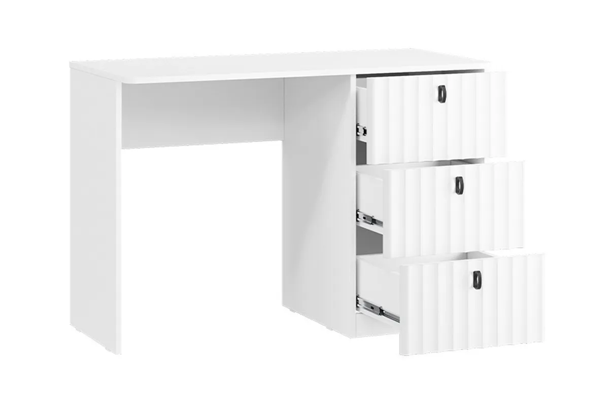 Стол письменный Тиффани Тип 1 (Белый снег / Белый софт) — Мебель-центр Озерцо