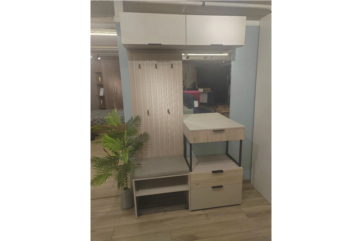 Тумба-обувница Мария МТО 60 (Дымчато-серый) — Мебель-центр Озерцо