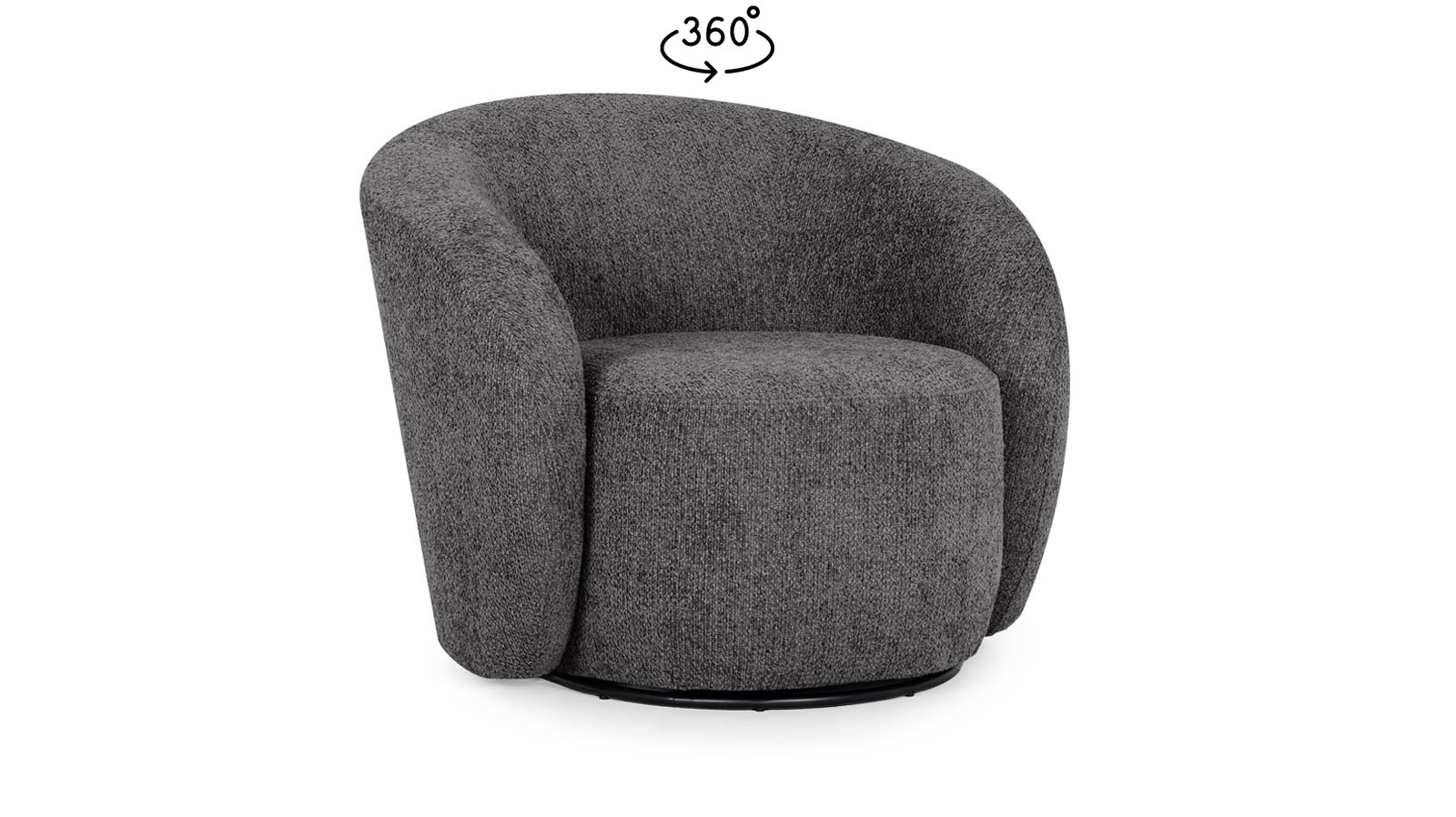 Кресло поворотное Nuage, ткань Alaska 30 86x90 — купить в Озерце