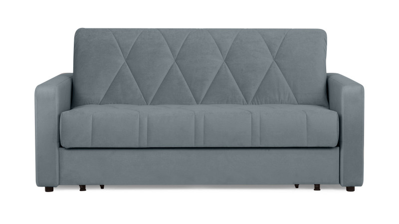 Диван - кровать Domo Pro стежка ромб, ткань Sky Velvet 18 140x216 — купить в Озерце