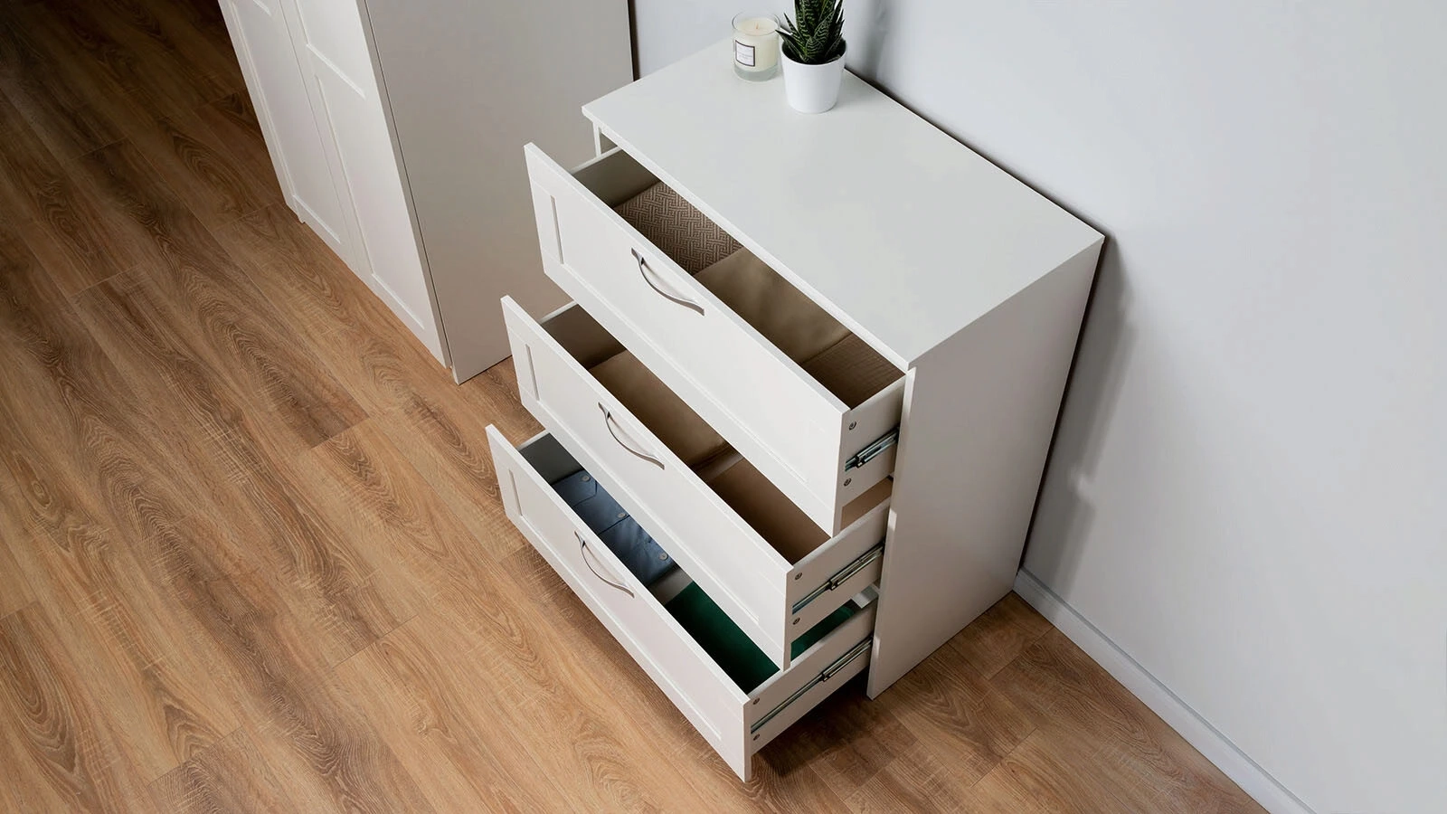 Комод 3 ящика Istra Белый 41x78 — купить в Озерце