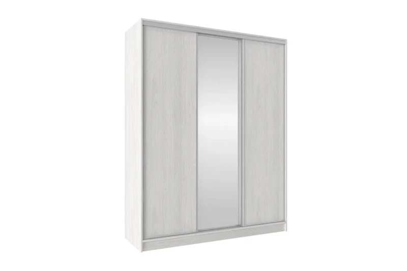 Шкаф-купе 1800 Домашний Зеркало/ЛДСП (Ясень Анкор Светлый) в мебель-центре Озерцо