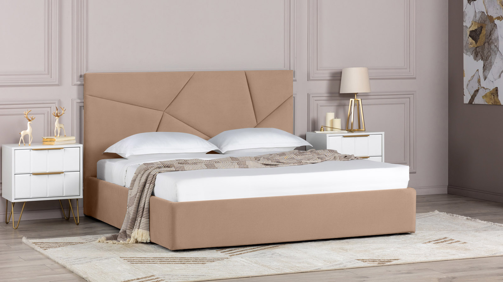 Кровать с подъемным механизмом Opera I, ткань Casanova Stone, 180x200 - купить в Озерце