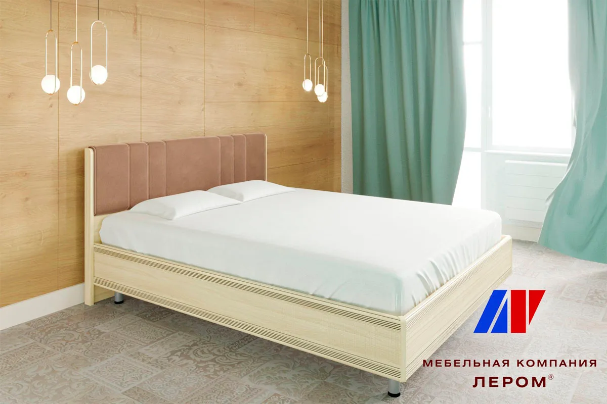 Готовый комплект для спальни СК-1024-АС-В (Ясень Асахи/Велюр) - купить в Озерце