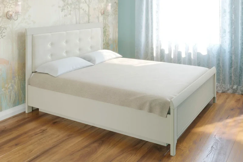 Кровать КР-1033-СК-В 160х200 (Серый Кашемир/Велюр) - купить в Озерце