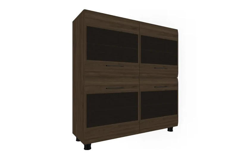 Тумба ТБ-2605 (Гикори Джексон темный-комбинированный) — Мебель-центр Озерцо