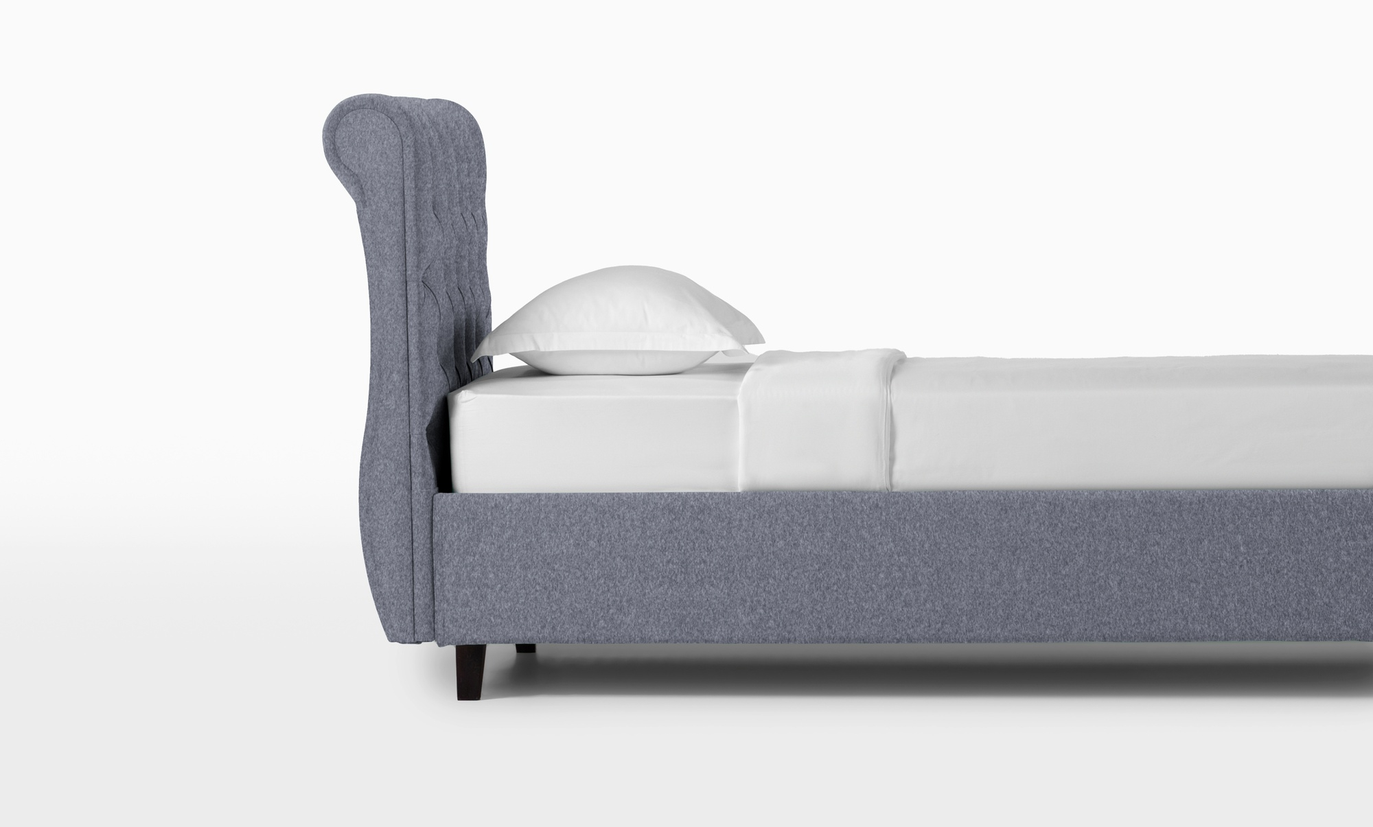 Кровать Allegro, ткань Aura 11, декор жемчуг, 90x200 - купить в Озерце