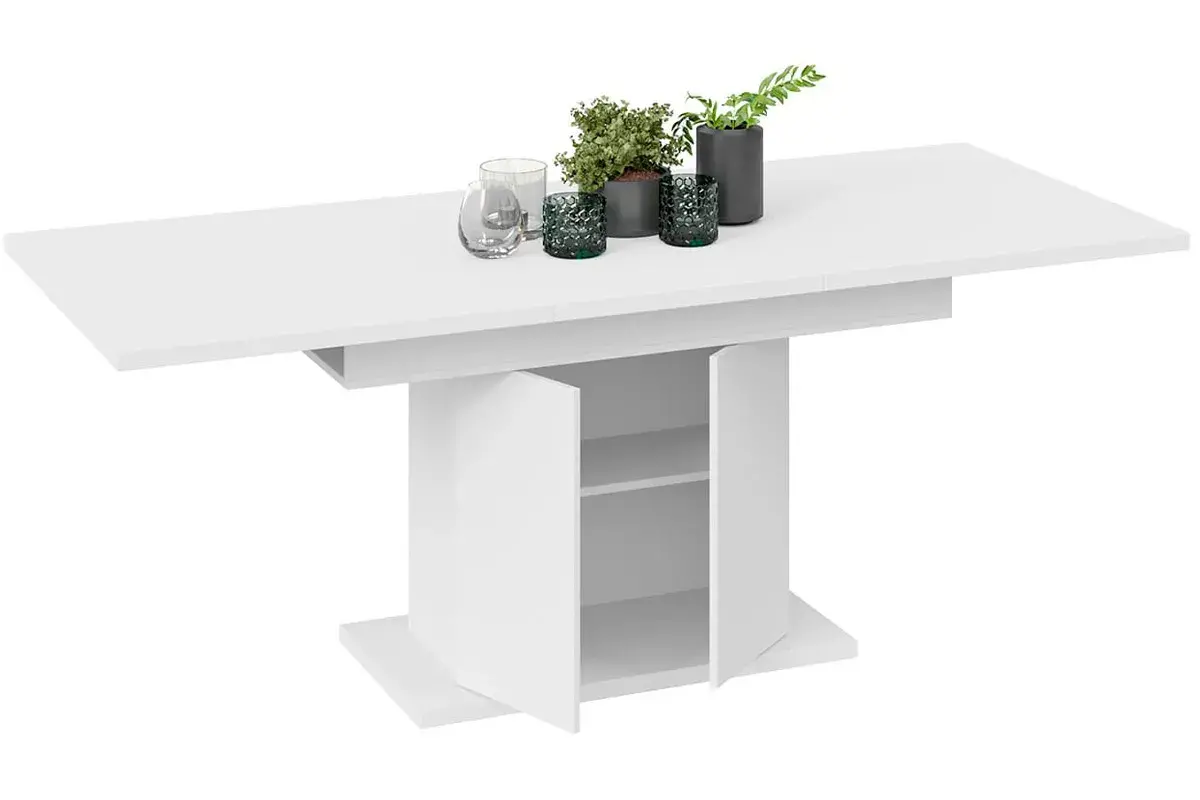 Стол раздвижной Детройт Тип 1 (Белый) - купить в Озерце