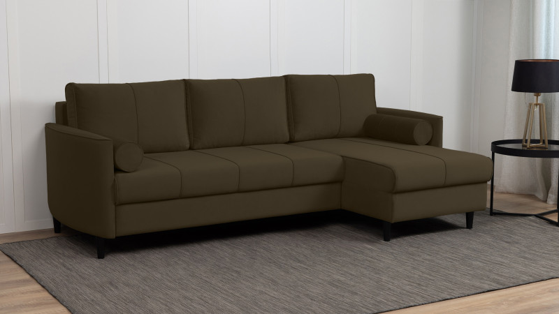 Диван Kvina New угловой, Тк. Sky Velvet 12 142x228 — купить в Озерце
