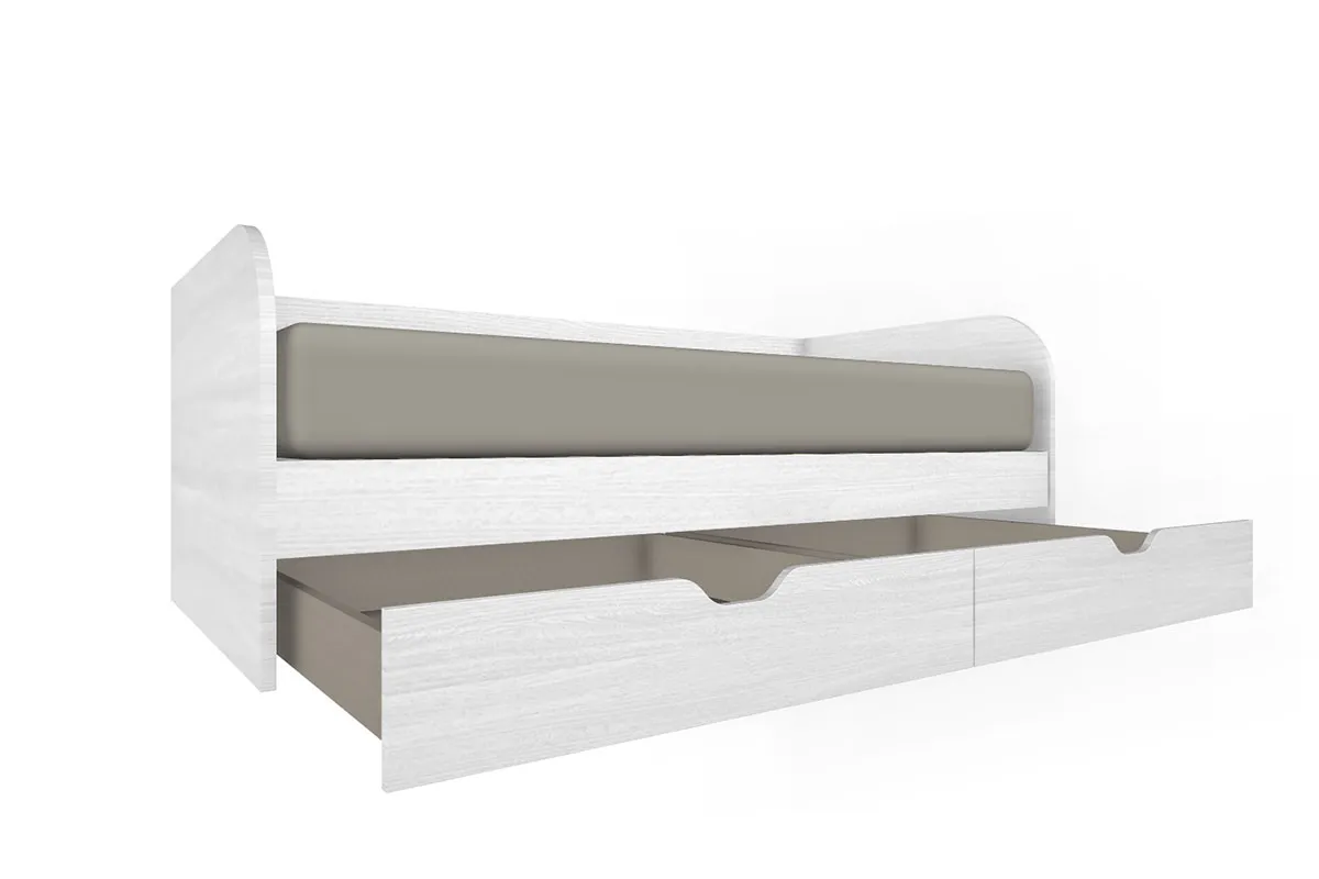 Кровать КР-117 90х190 (Снежный Ясень) - купить в Озерце