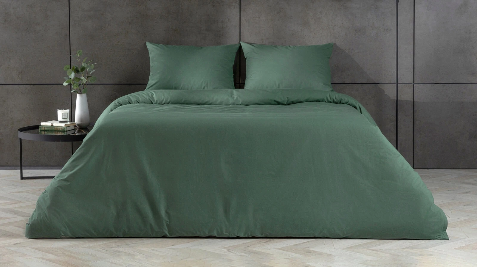 Постельное белье Comfort Cotton, цвет: Зеленый (евро) 200x220, без простыни в мебель-центре Озерцо