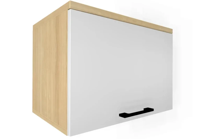 Антресоль АН-5042 (Ясень Асахи/Белый Бриллиант Глянцевый) в мебель-центре Озерцо