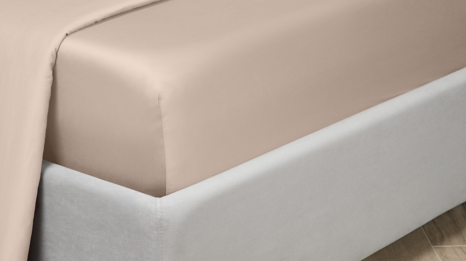 Простынь на резинке Askona Lite Home, цвет Топленое молоко 120x200 в мебель-центре Озерцо