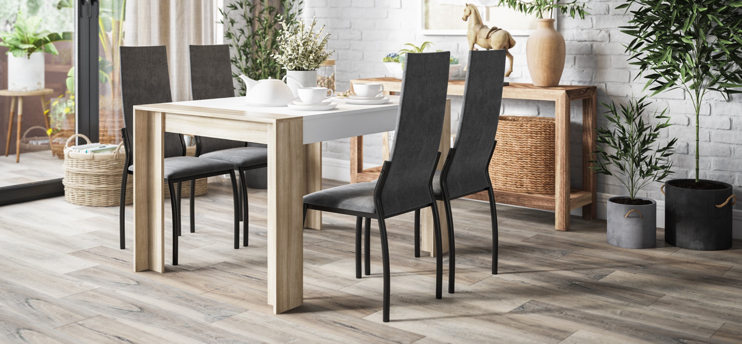 Стул АСТИ NEW 2 шт. велюр Monolit серый К., черный - купить в Озерце