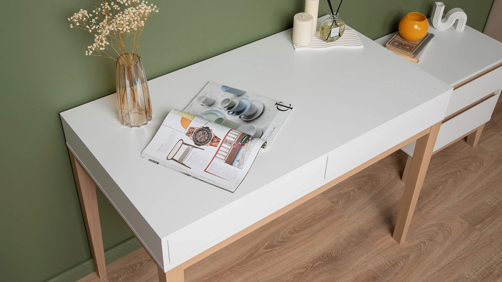 Стол Orel, цвет: Ночное небо + Орех линкольн 60x110 — купить в Озерце