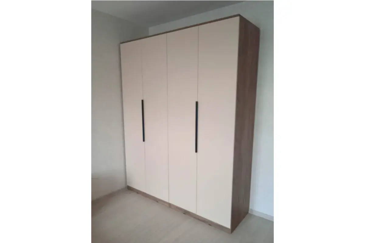 Шкаф 4х-дверный Тоскана (Дуб Табачный/Бисквит) в мебель-центре Озерцо