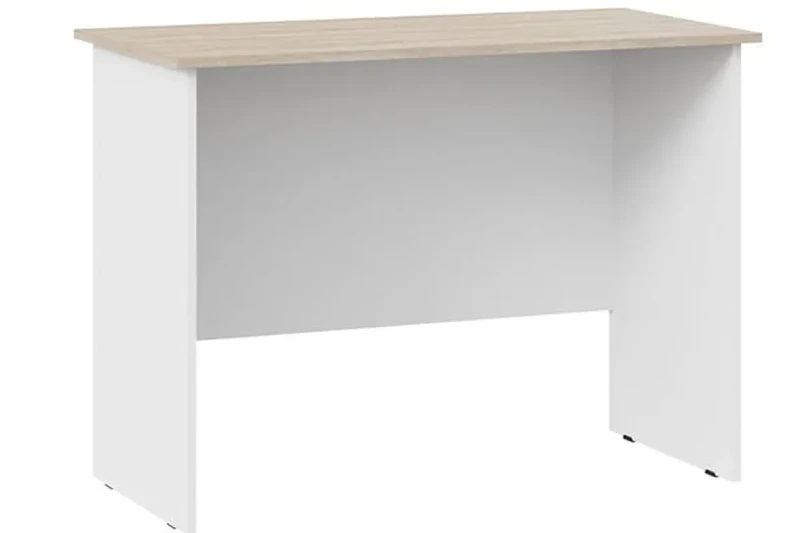 Стол письменный Тип 14 (1000) (Дуб Сонома/Белый Ясень) — Мебель-центр Озерцо