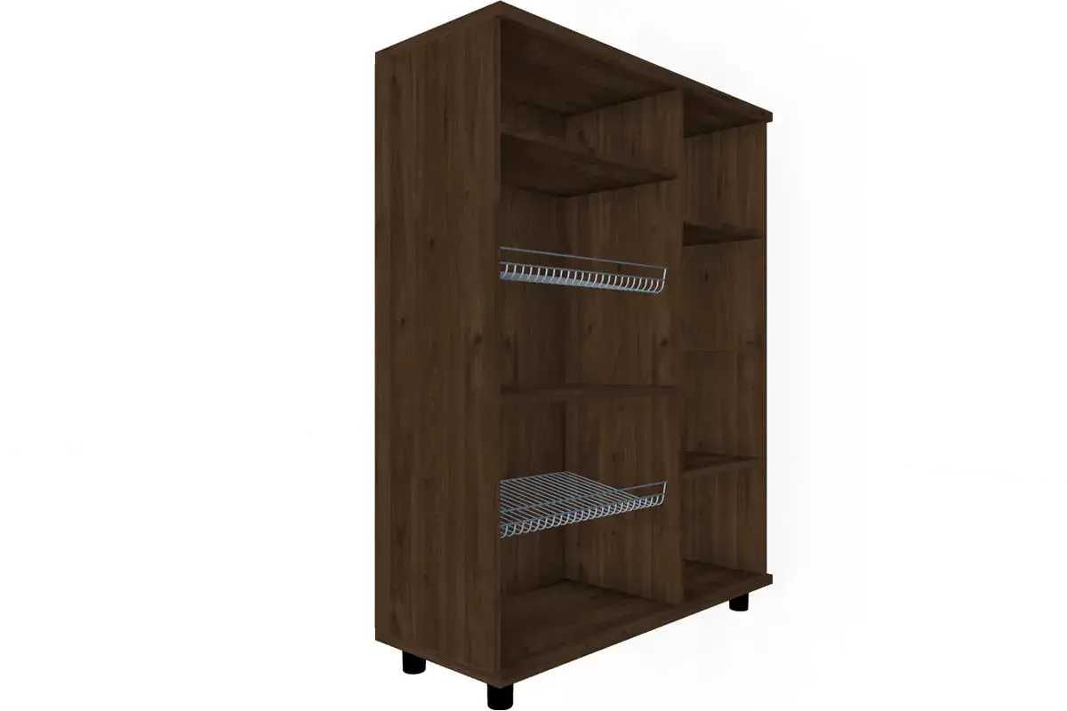 Тумба ТБ-5002-ГТ-ЛМ (Гикори Джексон Темный/Латте Матовый) — Мебель-центр Озерцо