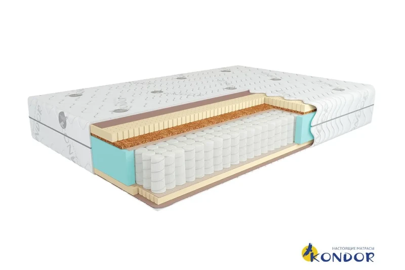 Матрас Кондор Bora 2 Medio 120х200 Чехол стрейч трикотажный - купить в Озерце