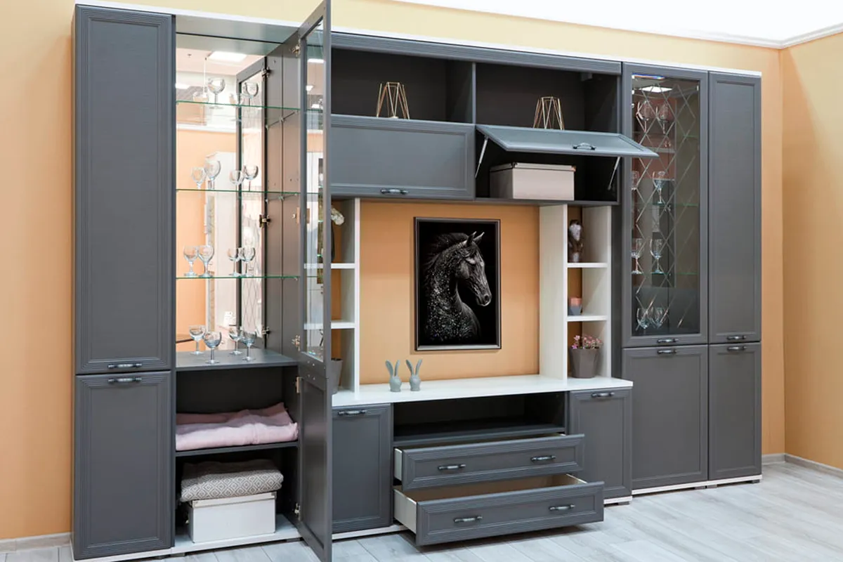 Антресоль АН-1015-СЯ-СО (Снежный Ясень/Серый Оникс) в мебель-центре Озерцо