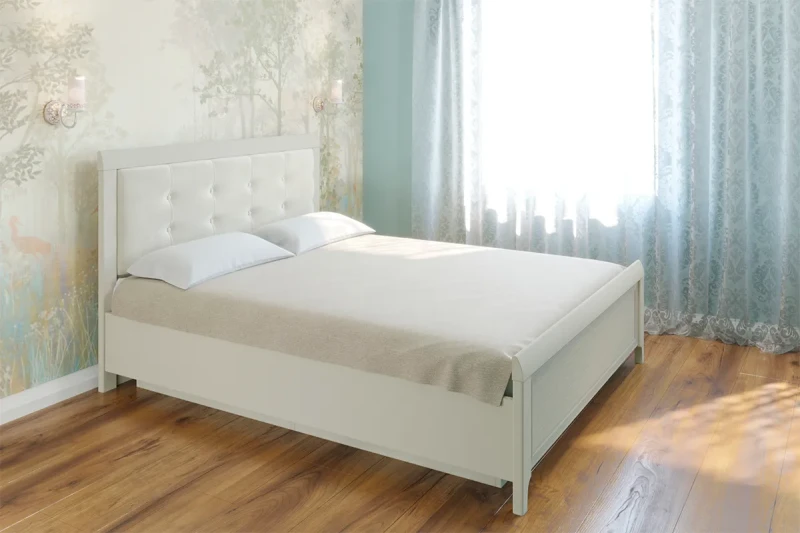 Кровать КР-1034-СК-В с ПМ 180х200 (Серый Кашемир/Велюр) - купить в Озерце